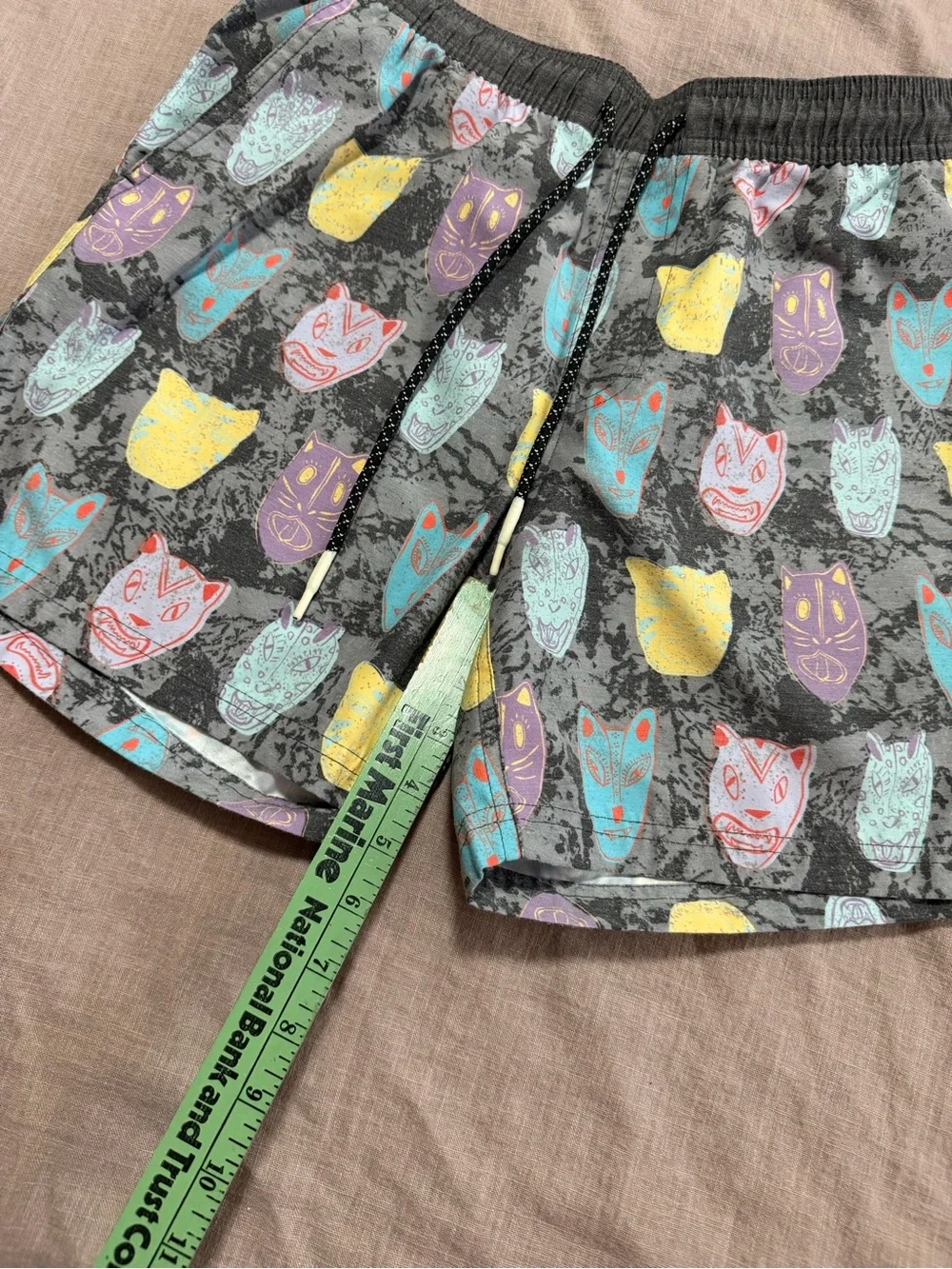 Lost Surfboards Swim Trunks All-over Print Masks Size Small Men’s Summer Beach
